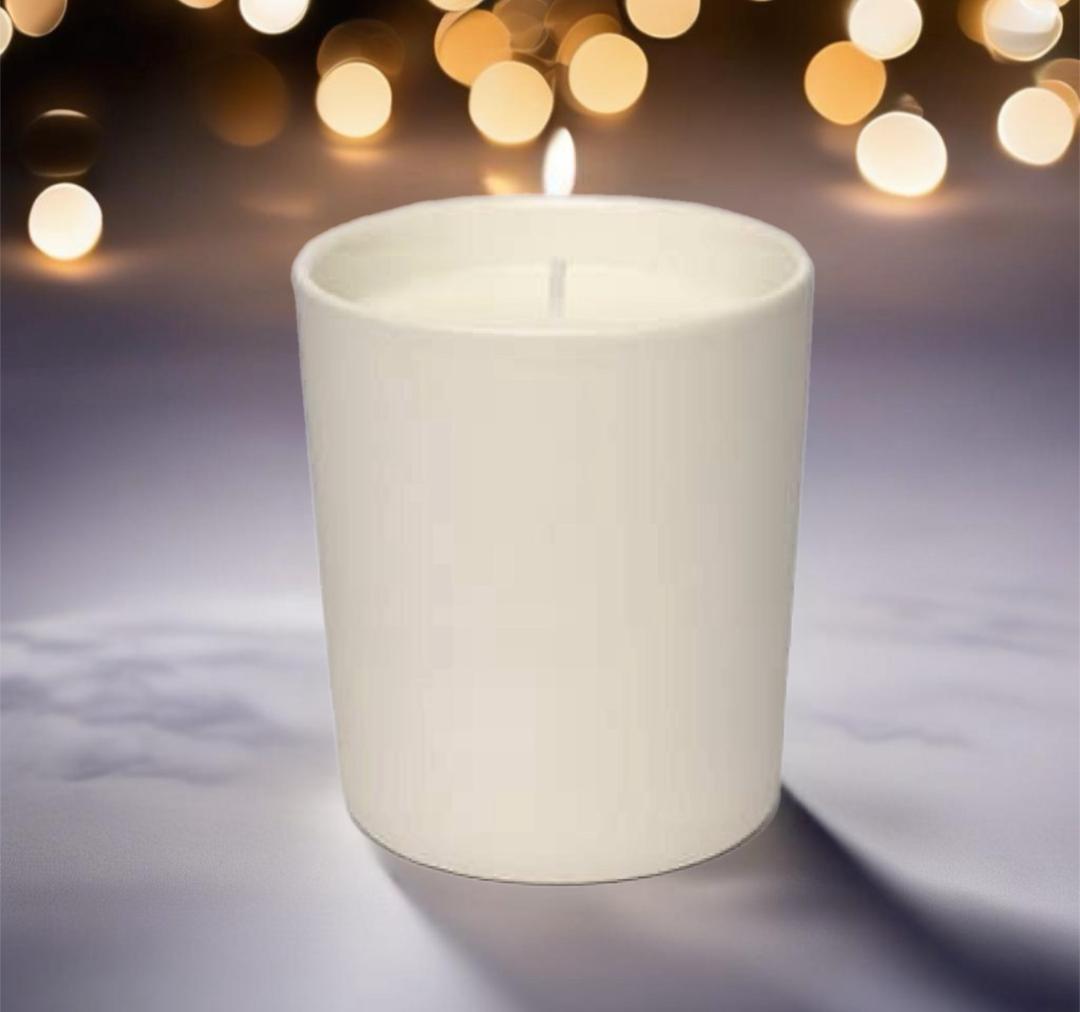 Bible Vessel Modern Ceramic White Tumbler 14 oz. Hand Poured Candle